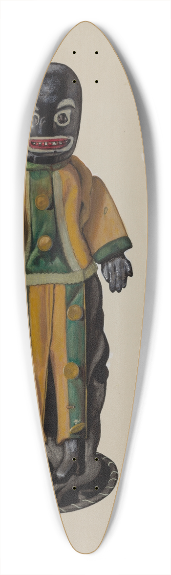 Beverly Chichester - Negro Hand Puppet 39.3 inch art pintail longboard deck