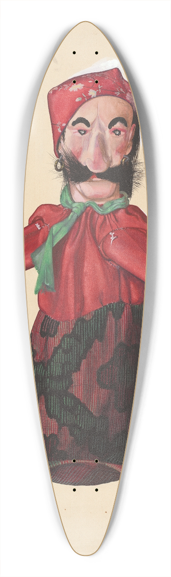 Beverly Chichester - Puppet  Pirate 39.3 inch art pintail longboard deck