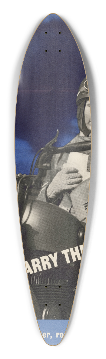 Beverly Pick - ATS Carry the Messages 39.3 inch art pintail longboard deck
