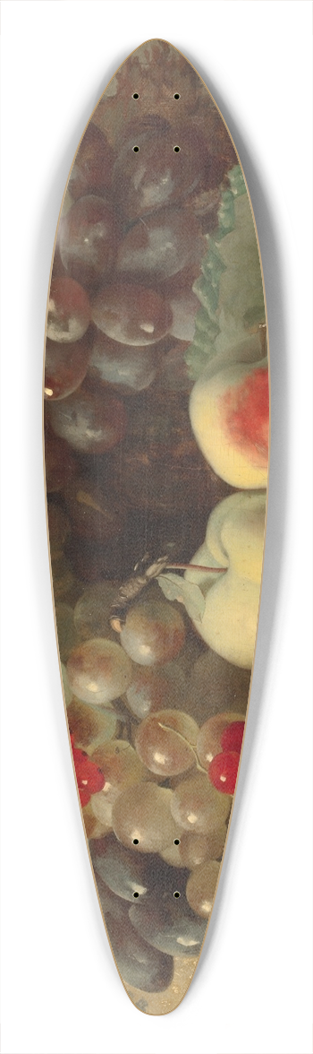 Blaise-Alexandre Desgoffe - Fruit still life 39.3 inch art pintail longboard deck