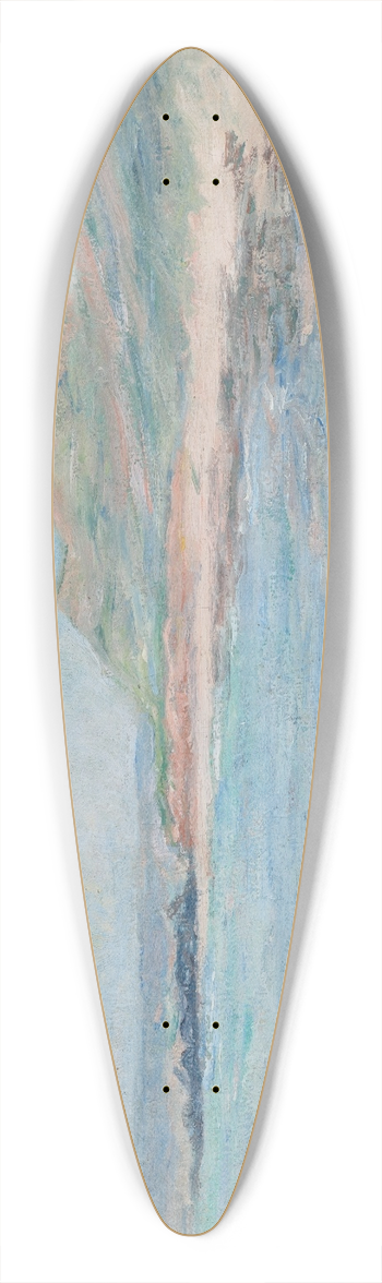 Blanche Hosched-Monet - Bords de mer 39.3 inch art pintail longboard deck