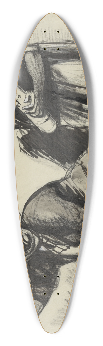 Boardman Robinson - Suppress them! 39.3 inch art pintail longboard deck