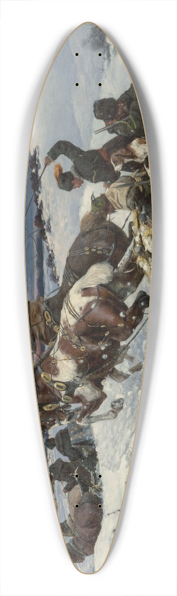 Bohdan von Kleczynski - Return from the hunt 39.3 inch art pintail longboard deck