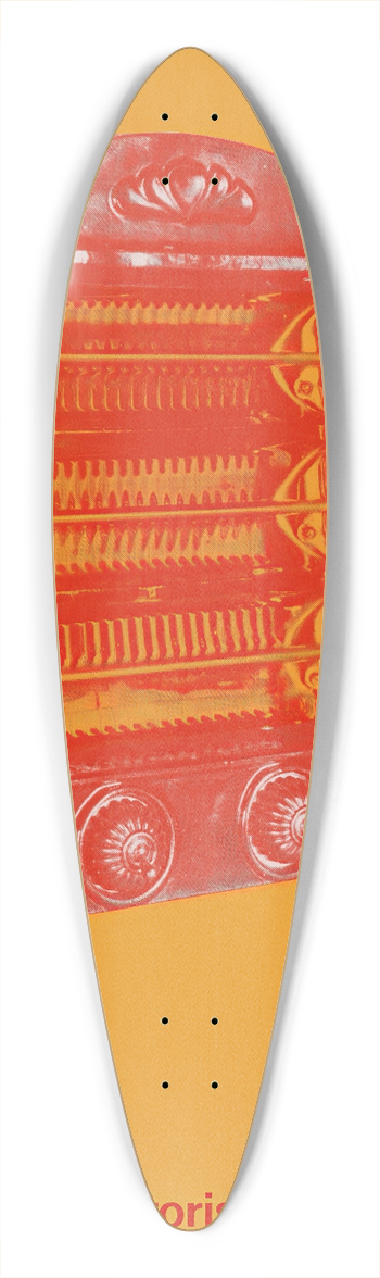Bram Engelse - Kacheltjes 39.3 inch art pintail longboard deck