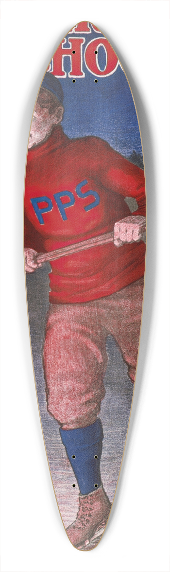 Bristow Adams - Powder Point School 39.3 inch art pintail longboard deck