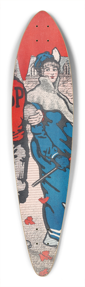 Bristow Adams - Saint Pauls School 39.3 inch art pintail longboard deck