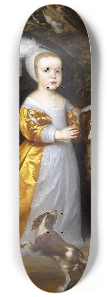 Jan Weesop - Esm Stuart, 5th Duke of Lennox and 2nd Duke of Richmond (1649-1660) 8.25 inch art skate deck