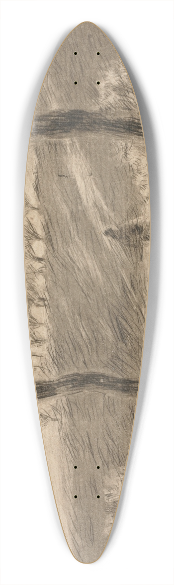 Camille Pissarro - Setting Sun 39.3 inch art pintail longboard deck