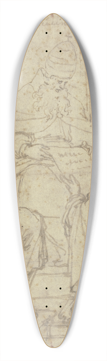 Camillo Procaccini - Ein kniender Mnch berreicht dem Papst eine Schrift 39.3 inch art pintail longboard deck