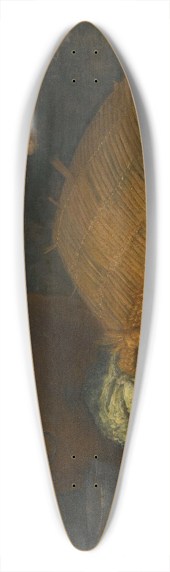 Candido Vitali - An overturned basket with fruit and vegetables 39.3 inch art pintail longboard deck