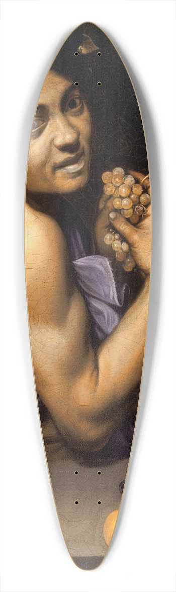 Caravaggio - Young Sick Bacchus 39.3 inch art pintail longboard deck