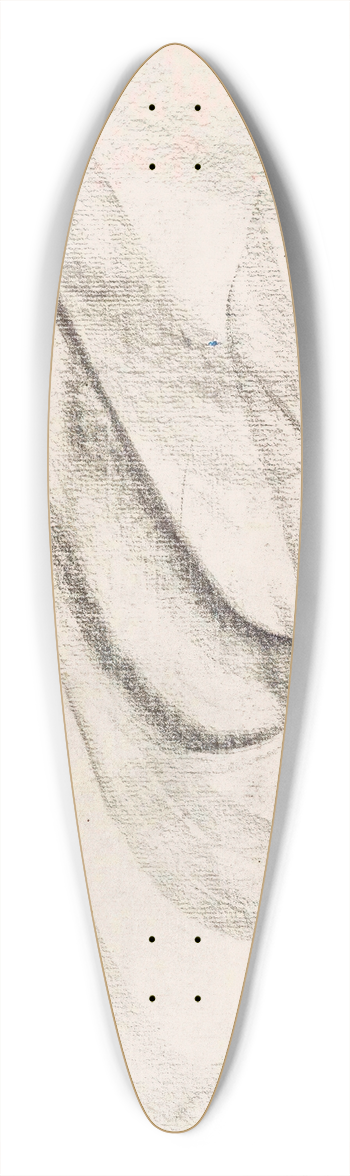 Carel Adolph Lion Cachet - Studie 39.3 inch art pintail longboard deck