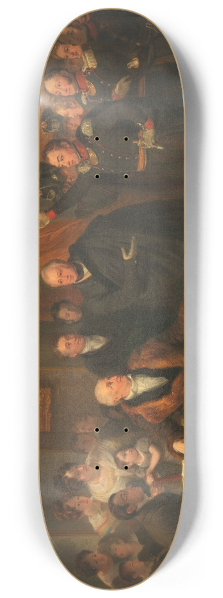 Jan Willem Pieneman - Triumvirate Assuming Power in the Name of the Prince of Orange, 21 November 1813 8.25 inch art skate deck