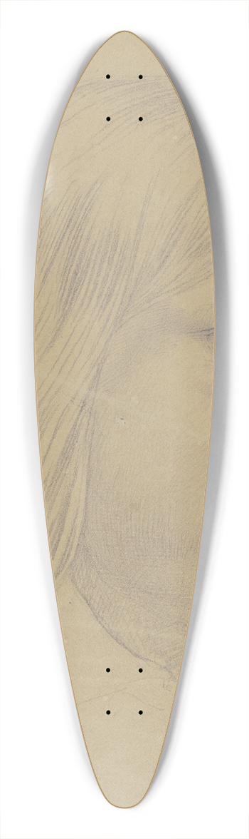 Carl Barth - Jnglingskopf mit langem Haar 39.3 inch art pintail longboard deck