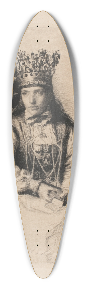Carl Bloch - A Norwegian bride 39.3 inch art pintail longboard deck