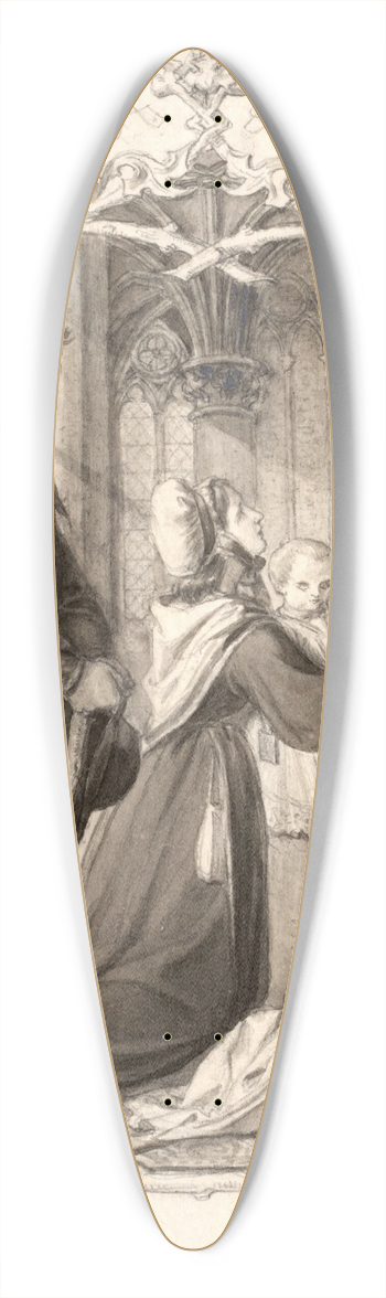 Carl Clasen - Maria hilf! 39.3 inch art pintail longboard deck