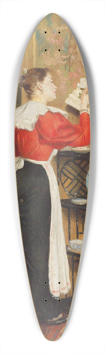 Carl Duxa - Duftende Rosen 39.3 inch art pintail longboard deck