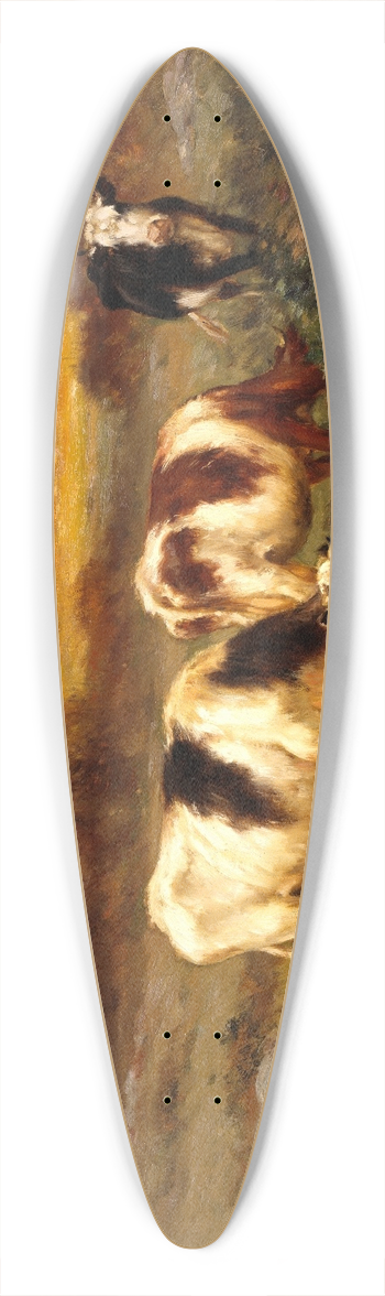Carleton Wiggins - The Pasture Lot 39.3 inch art pintail longboard deck