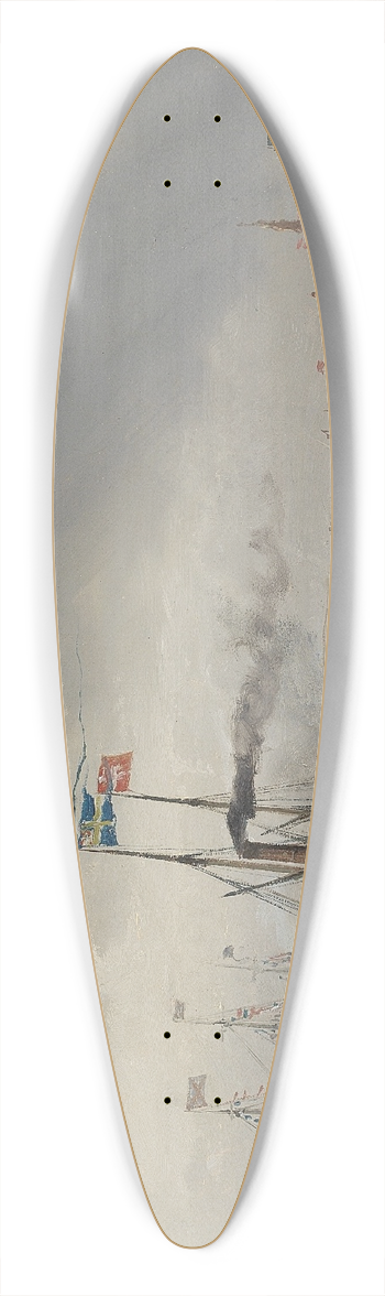 Carl Frederik Srensen - Svenske Kongens Besg paa Kronborg 39.3 inch art pintail longboard deck