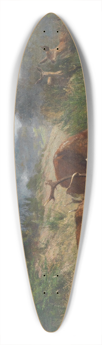 Carl Friedrich Deiker - Die Rivalen 39.3 inch art pintail longboard deck