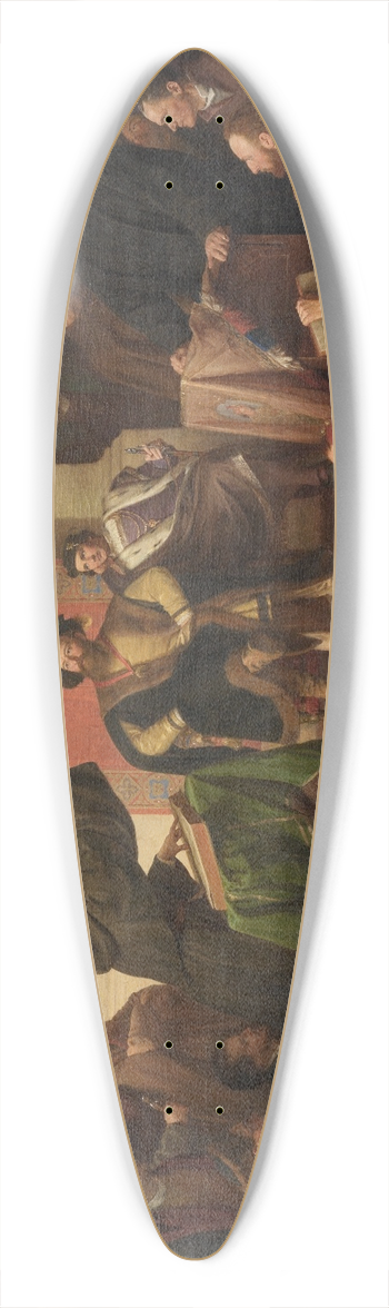 Carl Friedrich Lessing - Disputation zwischen Luther und Eck 39.3 inch art pintail longboard deck