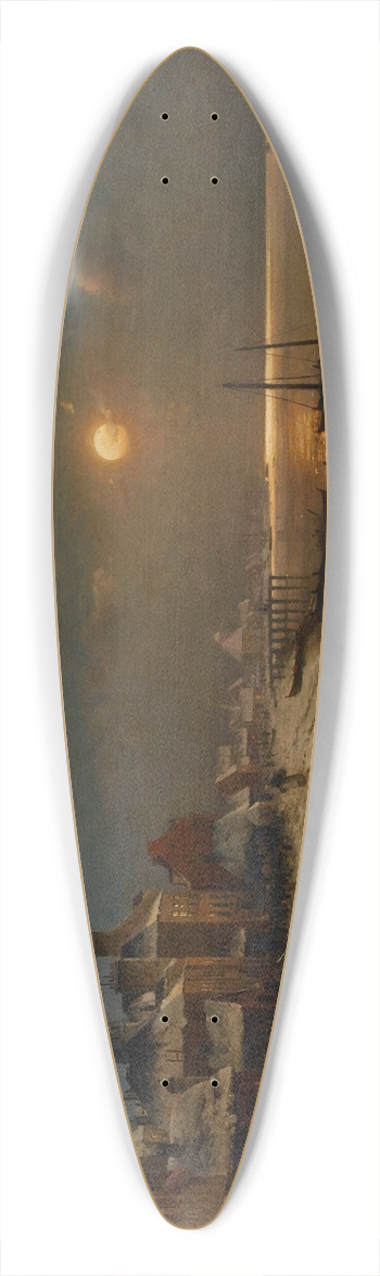 Carl Frithjof Smith - Clair de lune, port enneig 39.3 inch art pintail longboard deck