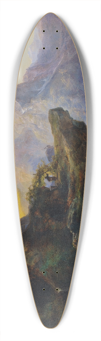 Carl Geyling - Der Einsiedler 39.3 inch art pintail longboard deck