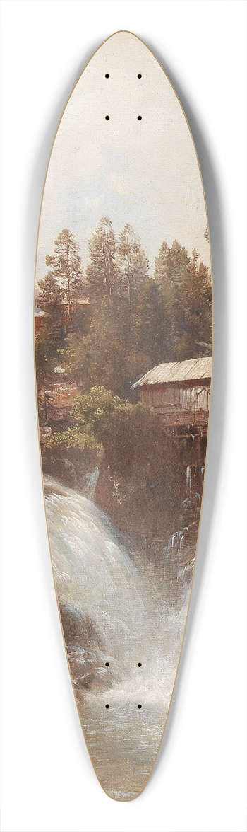 Carl Hasch - Waterfall 39.3 inch art pintail longboard deck