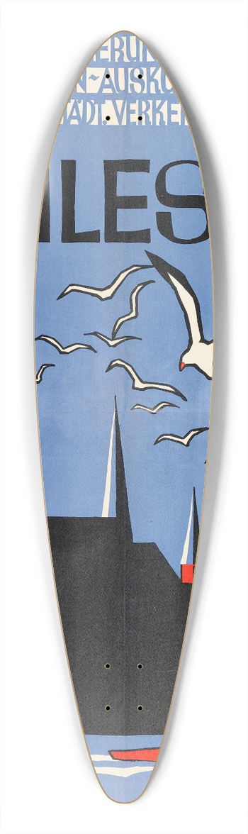 Carl Hinrich Griese - Schleswig 39.3 inch art pintail longboard deck