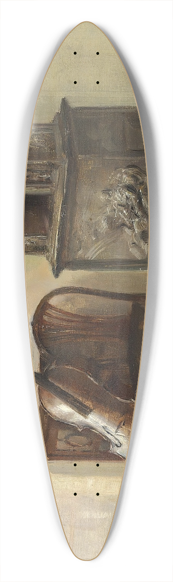 Carl Holse - Interieur med en cello 39.3 inch art pintail longboard deck