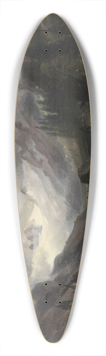 Carl Hummel - Tal mit Bergbach 39.3 inch art pintail longboard deck