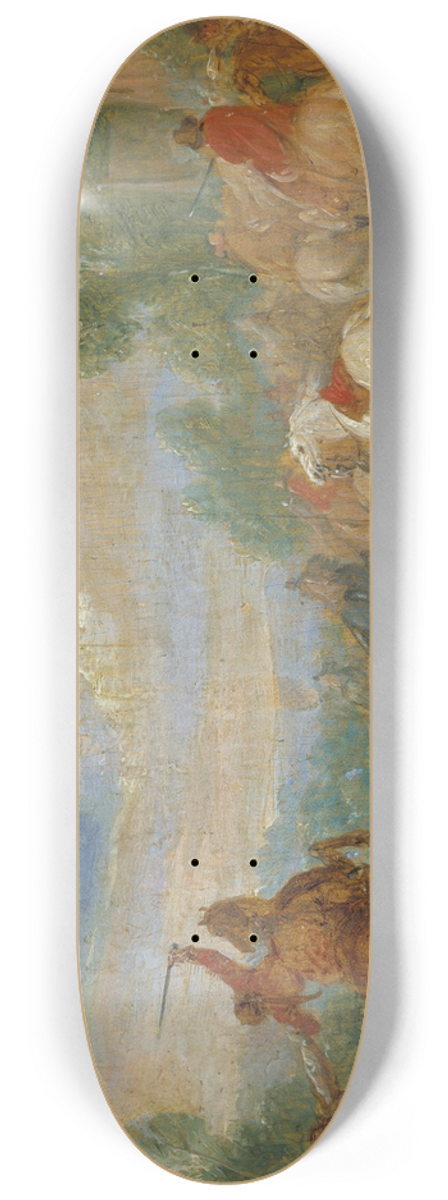 Adam Frans van der Meulen - Cavalry Skirmish 8.25 inch art skate deck