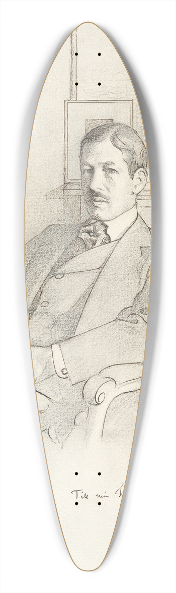 Carl Larsson - Thorsten Laurin 39.3 inch art pintail longboard deck