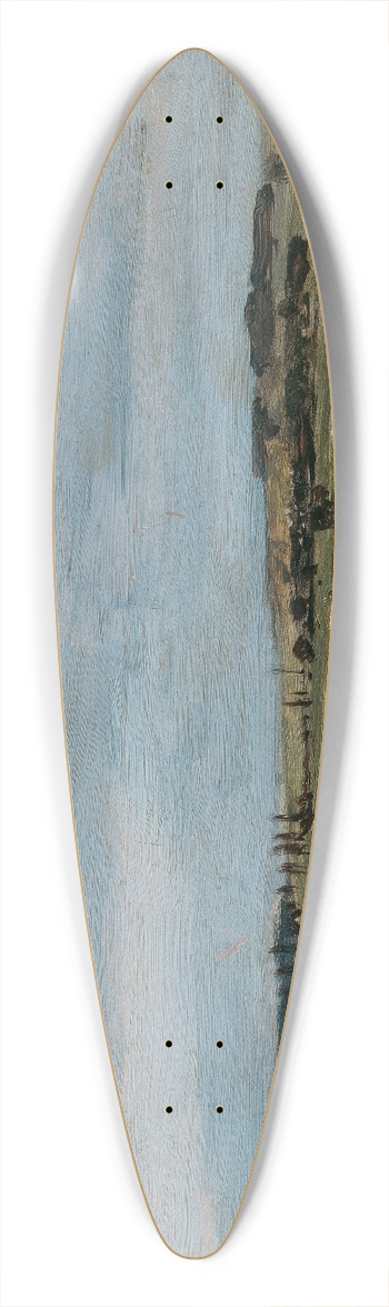 Carl Moll - Stimmungsstudie Abend, Michelhausen (Plankenberg) 39.3 inch art pintail longboard deck