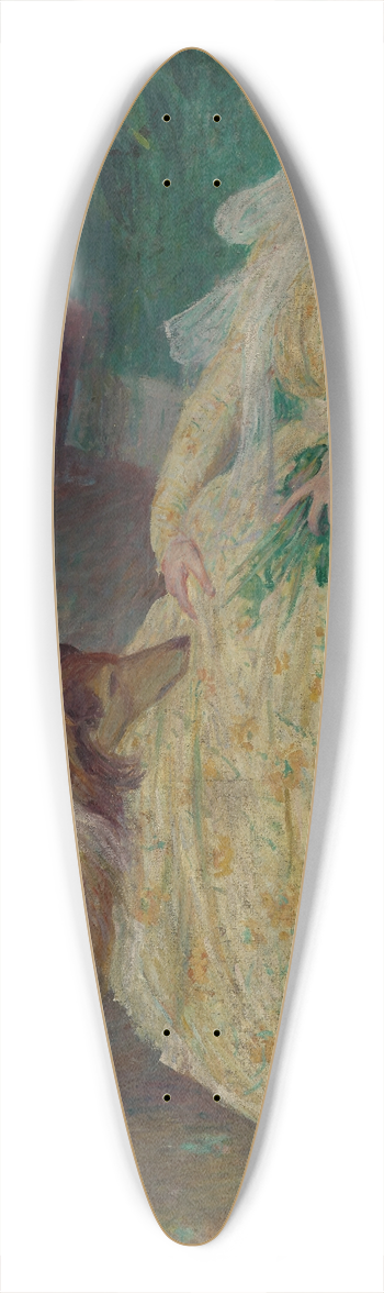 Carl Newman - Helene and Bos 39.3 inch art pintail longboard deck