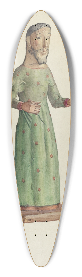 Carl O'Bergh - Bulto 39.3 inch art pintail longboard deck