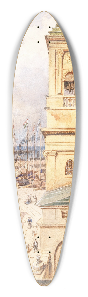 Carlo Canella - San Nicol Trieste 39.3 inch art pintail longboard deck