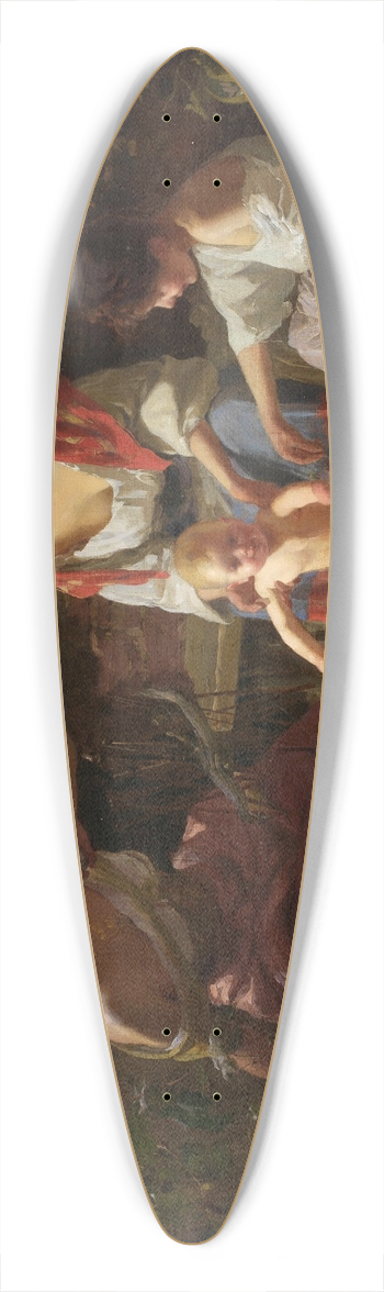 Carlo Facchinetti - First steps 39.3 inch art pintail longboard deck