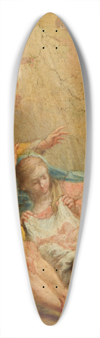 Carlo Maratti - Nativity 39.3 inch art pintail longboard deck