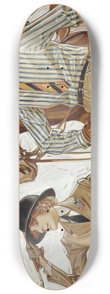 J.C. Leyendecker - Arrow Collar Ad 8.25 inch art skate deck