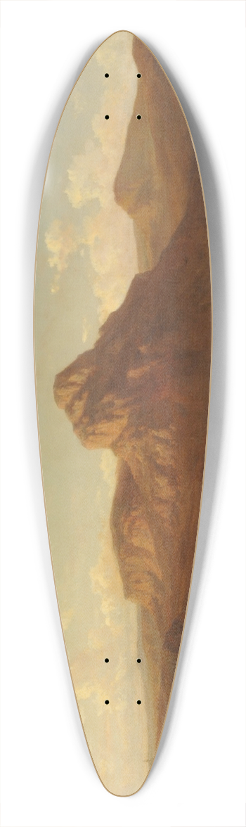Carlos de Haes - Landscape 39.3 inch art pintail longboard deck