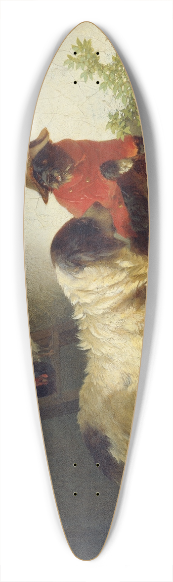Carl Pischinger - Gute Freunde 39.3 inch art pintail longboard deck