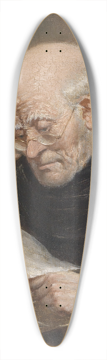 Carl Schleicher - Lesender Mnch 39.3 inch art pintail longboard deck