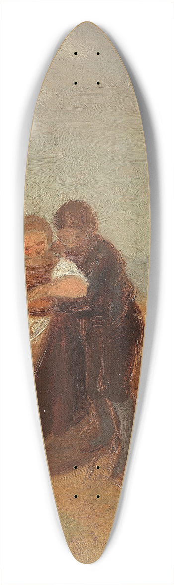 Carl Spitzweg - Bub und Mdchen im Kornfeld 39.3 inch art pintail longboard deck