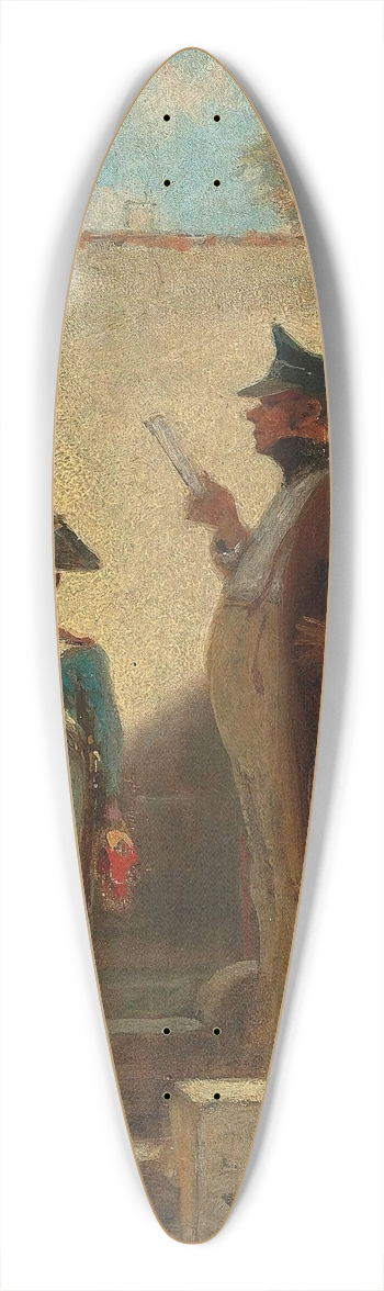Carl Spitzweg - Der Platzkommandant 39.3 inch art pintail longboard deck