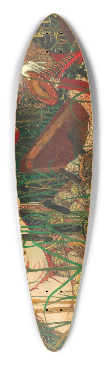 Carl Strathmann - The Love Declaration 39.3 inch art pintail longboard deck