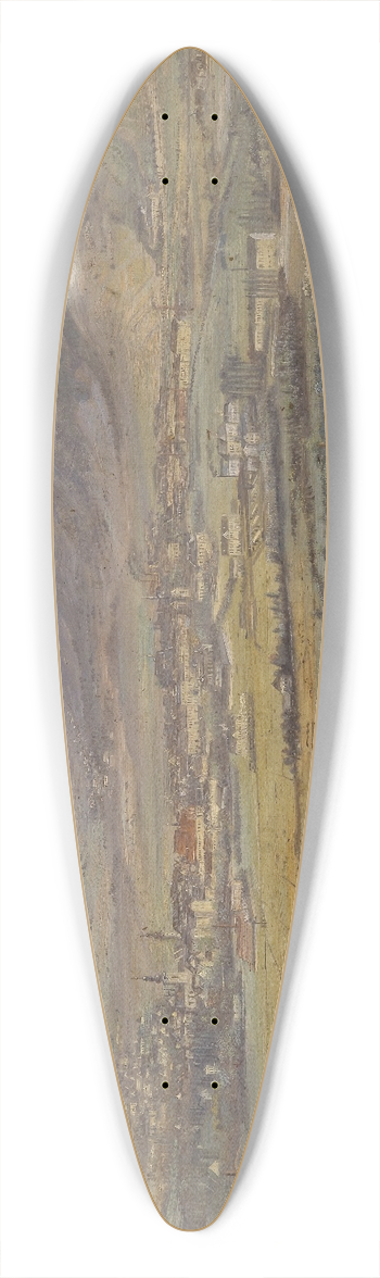 Carl Thndel - Industrielandschaft 39.3 inch art pintail longboard deck