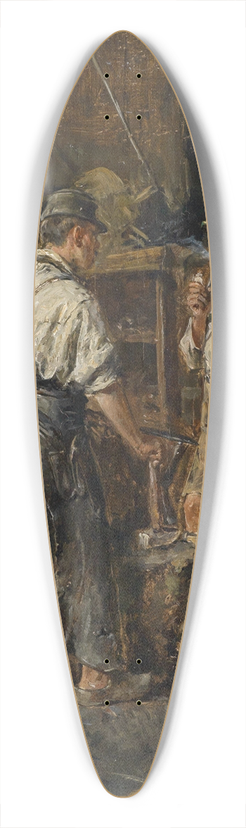 Carl Wilhelm Anton Seiler - Beim Schmied 39.3 inch art pintail longboard deck