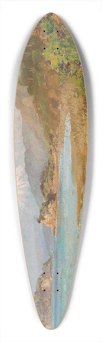 Carl Wuttke - Pilgrim on Route to Mount Fuji 39.3 inch art pintail longboard deck