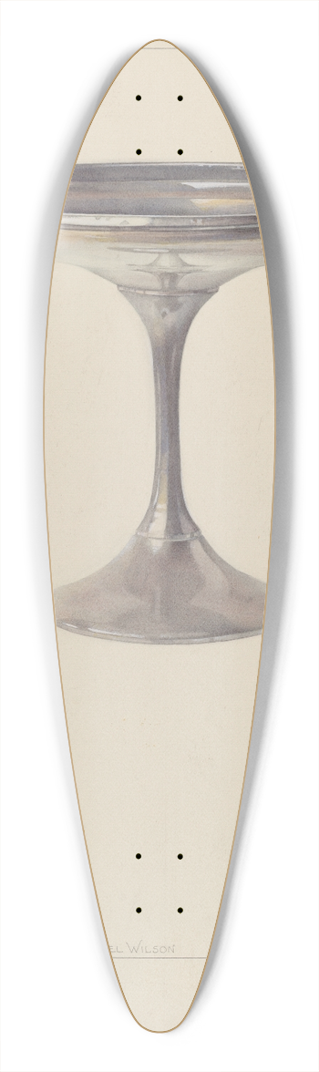 Carmel Wilson - Pewter Compote 39.3 inch art pintail longboard deck